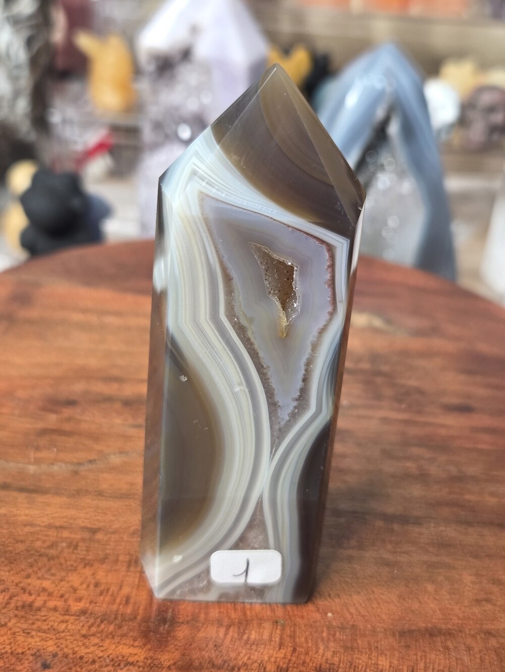Druzy Agate Brown Tower 3.5 In (Harmony)
